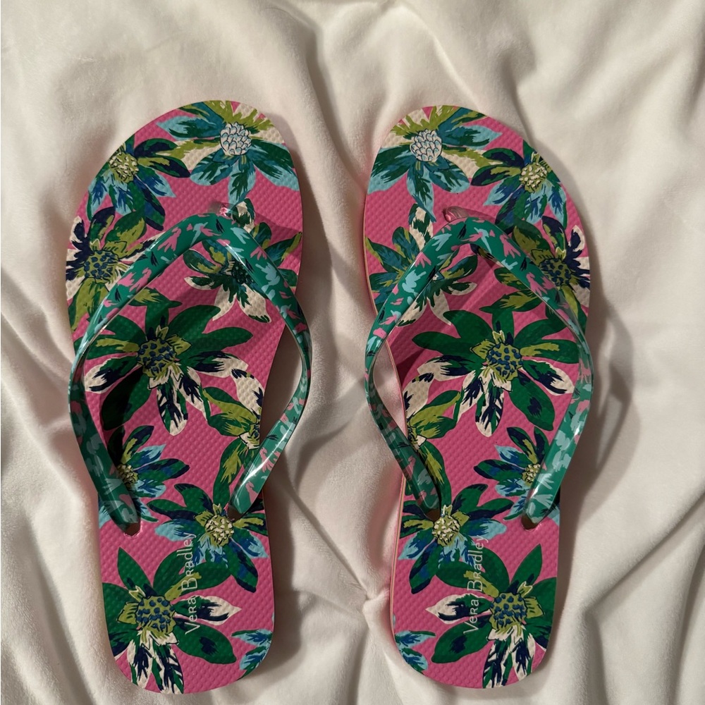 Vera Bradley Floral Flip Flips